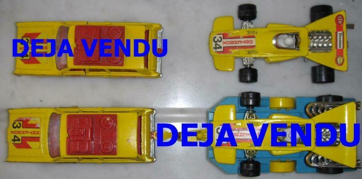 Matchbox K-46: K-23 Mercury Commuter Rallye + K-34 F1, Verzamelen, Poppetjes en Figuurtjes, Gebruikt, Ophalen of Verzenden