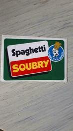 Oude sticker spaghetti soubry