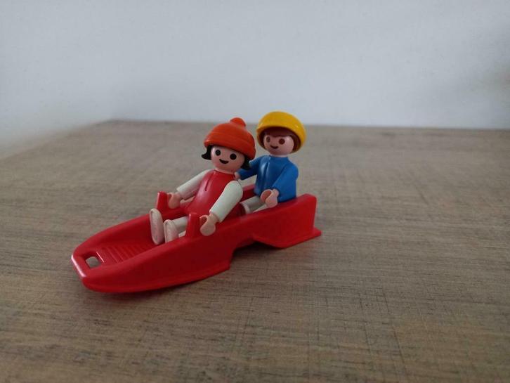 Playmobil kindjes sneeuwpret winter slee, Kinderen en Baby's, Speelgoed | Playmobil, Gebruikt, Complete set, Ophalen of Verzenden