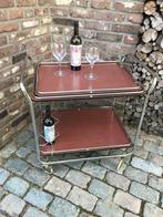 vintage TORCK bar-tafeltje op wielen met dienbord, Antiek en Kunst, Curiosa en Brocante, Ophalen