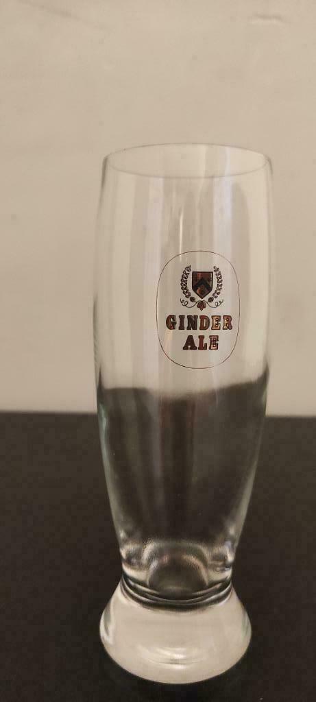 Lot de 12 verres à bière belge Ginder Ale, Collections, Verres & Petits Verres, Comme neuf, Verre à bière, Enlèvement