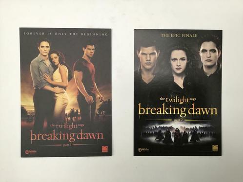 Twee postkaarten film The Twilight Saga Breaking dawn 1 & 2, Collections, Cartes postales | Thème, 1980 à nos jours, Autres thèmes