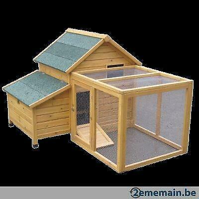 Poulailler avec enclos arc poule enclos poule lapin NEUF, Animaux & Accessoires, Volatiles | Accessoires, Neuf, Envoi