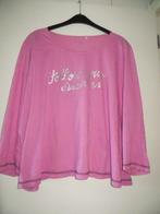 roos / roze shirt - pyjama - home wear - Mt XXL, Vêtements | Femmes, Homewear, Enlèvement ou Envoi, Comme neuf, Taille 46/48 (XL) ou plus grande