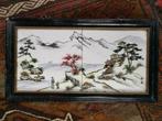 Chinees schilderij op keramiek. 1900, Antiek en Kunst, Ophalen of Verzenden