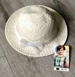 Chapeau enfant fille blanc paille mariage communion 53cm, Neuf, Chapeau, Taille 56, Fille