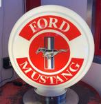 Ford Mustang glazen benzine pomp globe globes lamp reclame