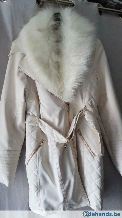 ledere jas nieuw!, Kleding | Dames, Jassen | Winter, Nieuw, Maat 42/44 (L), Wit, Ophalen