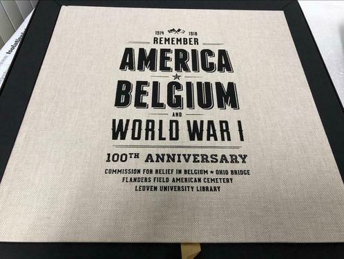Livre America Belgium 1914 - 1918 100ème anniversaire, Livres, Guerre & Militaire, Comme neuf