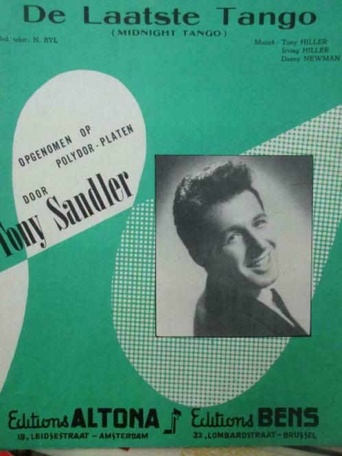 Partitions de musique Tony Sandler., Collections, Musique, Artistes & Célébrités, Utilisé, Autres types, Enlèvement ou Envoi