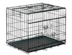 Caisse pour chien avec portes coulissantes Noir S, Animaux & Accessoires, Moins de 65 cm, Enlèvement, Neuf, Moins de 75 cm