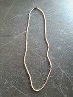 Fijne ketting, parelmoeren look., Ophalen, Gebruikt, Beige, Steen of Mineraal