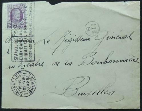 Postzegel 197 Albert Ier, SPA gestempelde Waterstad 1923, Postzegels en Munten, Postzegels | Europa | België, Gestempeld, Frankeerzegel