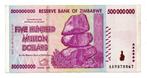 500 MILL. DOLLARS 2008    ZIMBABAWE    MOOI BILJET     € 4
