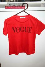 T-SHIRT ROUGE VOGUE TAILLE M, Kleding | Dames, Maat 38/40 (M), Ophalen of Verzenden, Gedragen, Rood