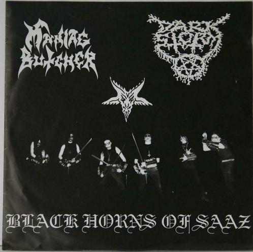 Maniac Butcher / Dark Storm - Black Horns Of S...(443137155), CD & DVD, Vinyles | Hardrock & Metal, Enlèvement ou Envoi