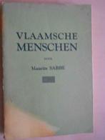 Maurits Sabbe, "Vlaamsche menschen", De Lage Landen, Brussel, Boeken, Gelezen, Maurits Sabbe, Ophalen of Verzenden, België