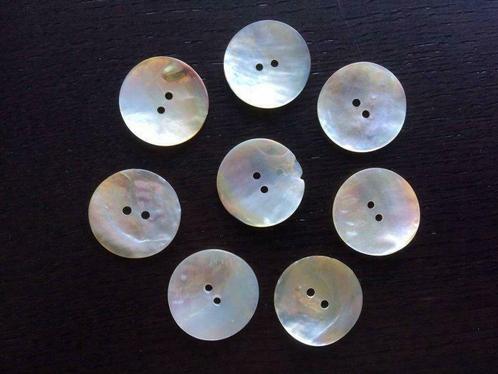 Boutons nacre véritable 25 mm, Hobby & Loisirs créatifs, Couture & Fournitures, Neuf, Envoi