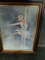 Schilderij ballerina 38cm x 48cm, Antiek en Kunst, Ophalen of Verzenden