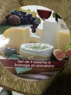 service à fromages 4 assiettes en porcelaine, Enlèvement, Neuf