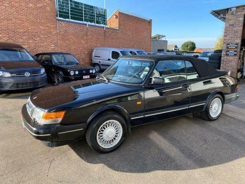 Saab 900 Turbo Cabrio Rare Noir/édition noire! 11/1992 11900, Autos, Saab, Entreprise, Achat, Saab 900, ABS, Air conditionné, Ordinateur de bord