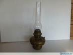 oude  koperen lamp " lampe Belge ", Ophalen, Gebruikt