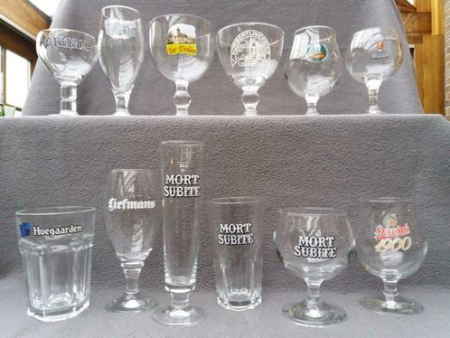 Bierglazen (Groep 8) OPRUIMING: 2 € voor 24 bierglazen ., Collections, Verres & Petits Verres, Comme neuf, Enlèvement