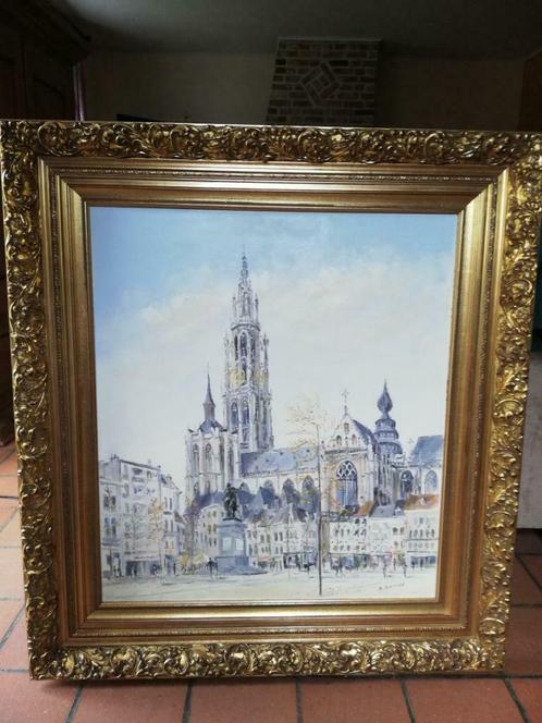 Schilderij Kathedraal van Antwerpen als investering, Antiek en Kunst, Kunst | Schilderijen | Klassiek, Ophalen