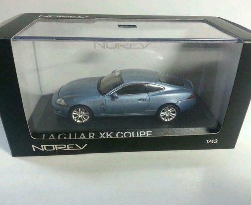 1:43 Norev 270020 Jaguar XK coupe 2005 metallicblauw, Hobby en Vrije tijd, Modelbouw | Auto's en Voertuigen, Zo goed als nieuw