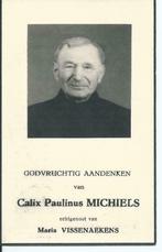 RP Calix Michiels oud-strijder 1914-1918, Rouwkaart, Verzenden