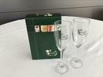 2 glazen champagne Perrier Jouet in doos, Nieuw, Ophalen of Verzenden
