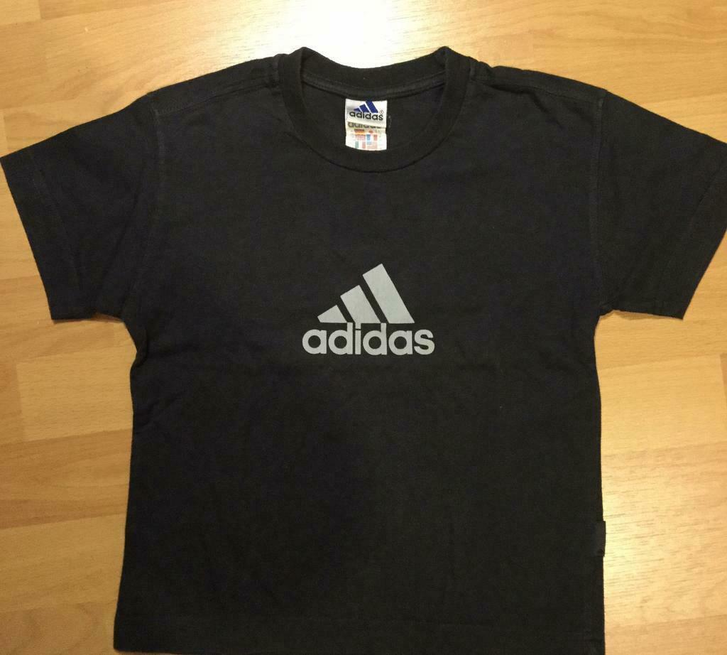 Tshirt Adidas, bleu ou gris foncé taille 104, 4-5 ans, Enlèvement ou Envoi, Adidas