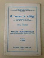 Quarante Leçons de Solfège - Armand Bournonville, Enlèvement ou Envoi