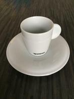 2 Nespresso expresso Kopjes met Schoteltjes, Ophalen of Verzenden, Zo goed als nieuw, Effen, Kop(pen) en/of Schotel(s)