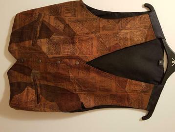Daim gillet medium, Enlèvement ou Envoi, Porté, Taille 48/50 (M), Brun