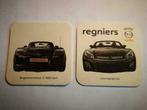 2 sous bock DÉCOUVREZ OPEL REGNIERS GENT GM 2 BEER MATS, Autres marques, Sous-bock, Enlèvement ou Envoi, Neuf