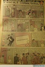 Kuifje in zwart/wit/roze druk uit 't Kapoentje (5x) uit 1953, Boeken, Stripverhalen, Gelezen, Ophalen of Verzenden