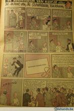 Kuifje in zwart/wit/roze druk uit 't Kapoentje uit 1953, Boeken, Stripverhalen, Ophalen of Verzenden, Gelezen