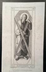 NAZARENER Gravure de SIN ANDREAS - Frans Keller 1845, Collections, Envoi, Image pieuse