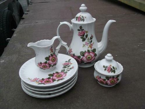 Koffiekan met roosjes, Antiek en Kunst, Curiosa en Brocante, Ophalen of Verzenden