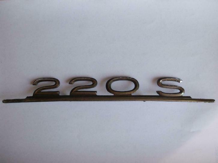 MERCEDES 220S embleem merkplaatje logo +-1954, Auto-onderdelen, Interieur en Bekleding, Mercedes-Benz, Gebruikt, Ophalen of Verzenden