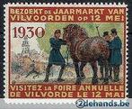 Ongebruikte sluitzegel jaarmarkt Vilvoorde 1930, Verzenden