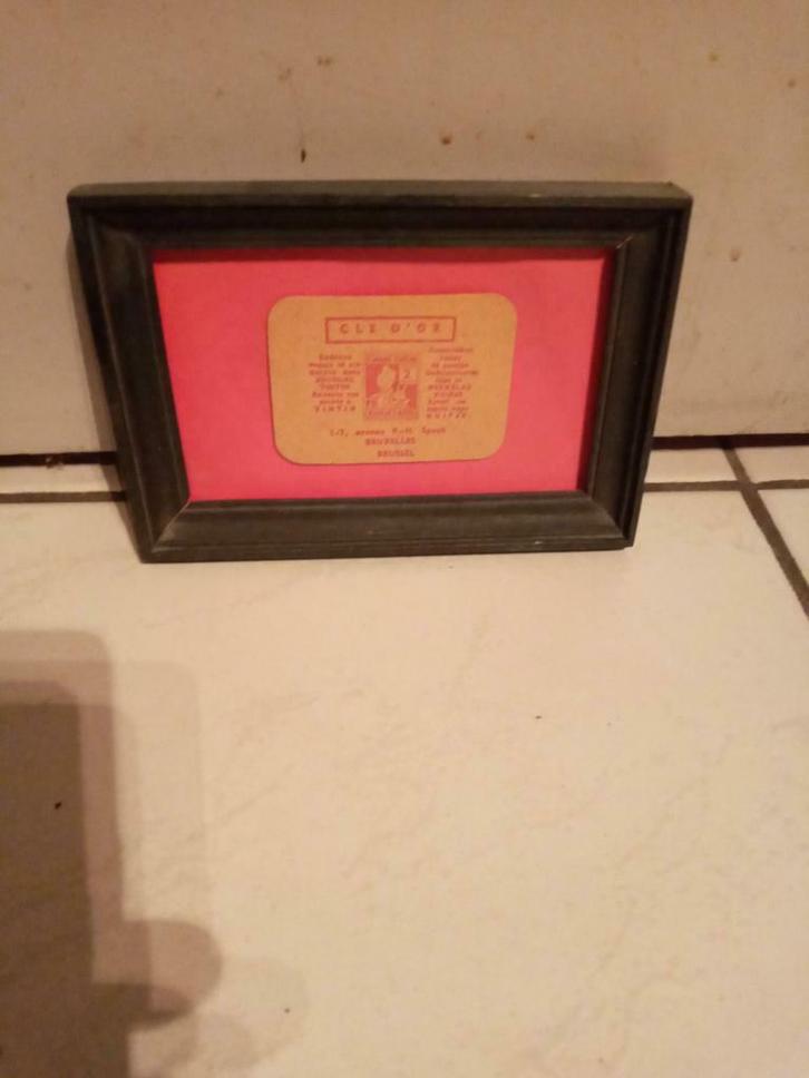 Cadre Tintin..." CLE D'OR", journal Tintin..., Verzamelen, Stripfiguren, Zo goed als nieuw, Kuifje, Ophalen of Verzenden