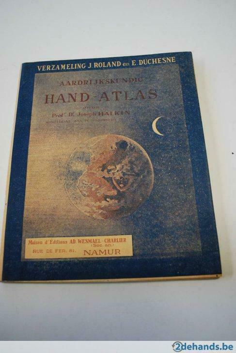 Hand atlas - Cursus in de Aardrijkskunde, Antiek en Kunst, Antiek | Boeken en Manuscripten