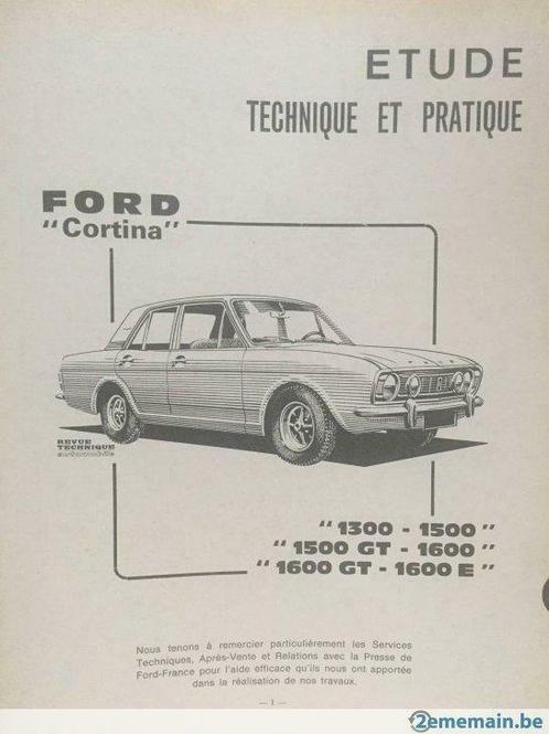 Revue Technique Automobile Ford " CORTINA " tous types, Autos : Divers, Modes d'emploi & Notices d'utilisation, Enlèvement ou Envoi