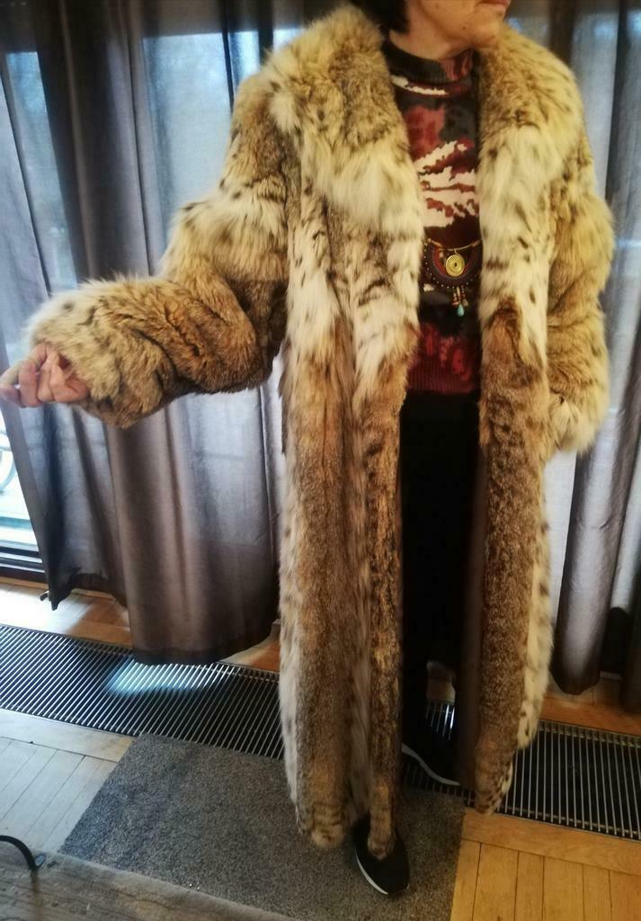 Manteau Vintage En Fourrure Véritable Roger Roche Paris - Taille M, Beige, Parfait état