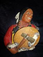 Vintage Bossons England Cheyenne 1967 Indian Warrior, Antiquités & Art, Curiosités & Brocante, Enlèvement ou Envoi