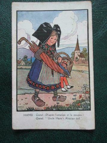 oud kaartje HANSI, Envoi