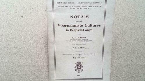 Nota’s over de voornaamste cultures in Belgisch-Congo, Livres, Nature, Enlèvement ou Envoi