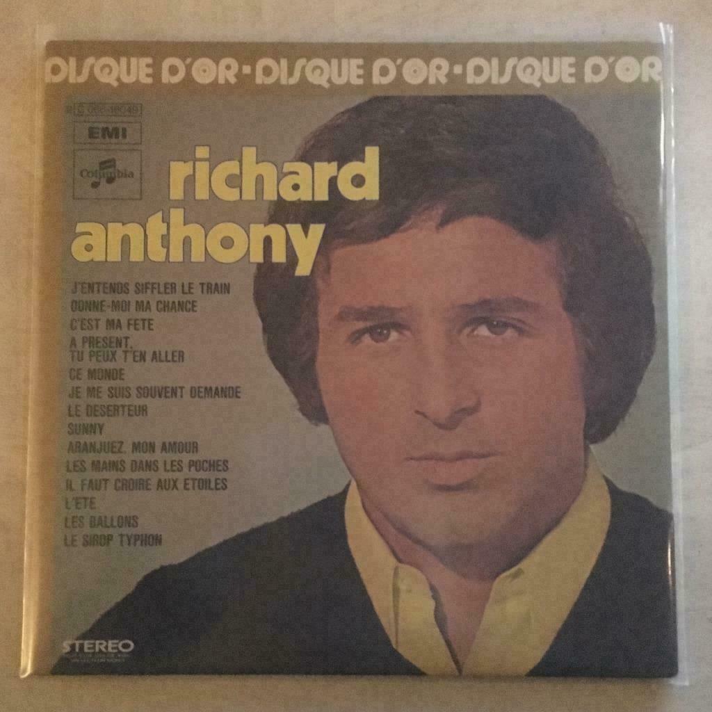 LP Richard Anthony - Disque D'Or (COLUMBIA 1978) VG+, Envoi, Utilisé, 12 pouces